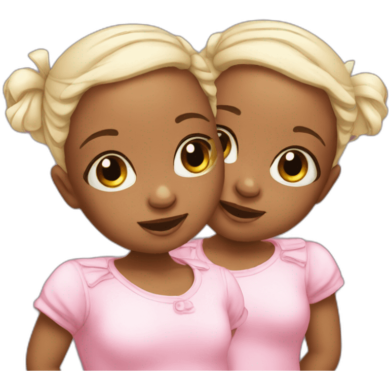 baby girls twins emoji