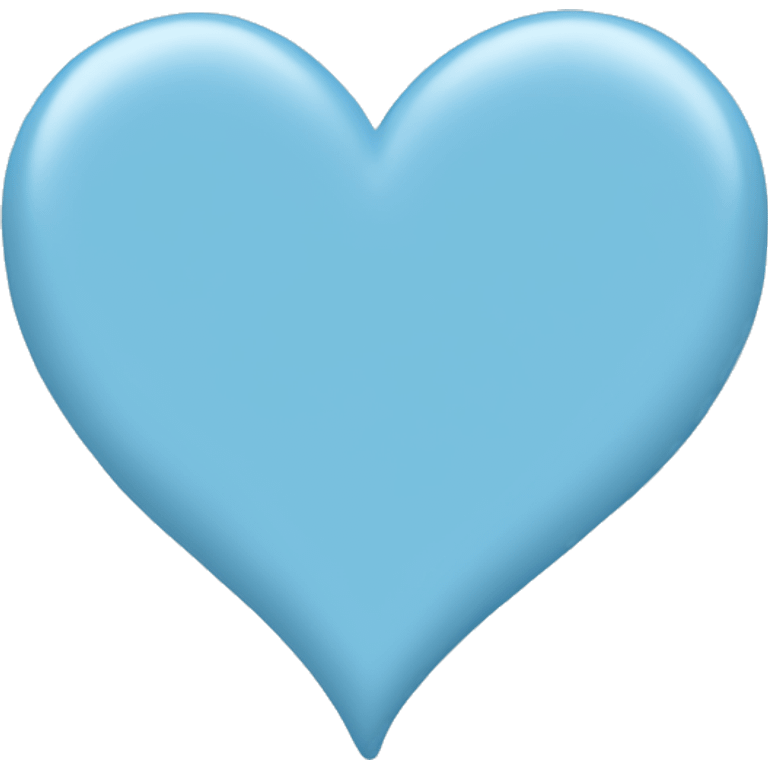 pale blue heart emoji