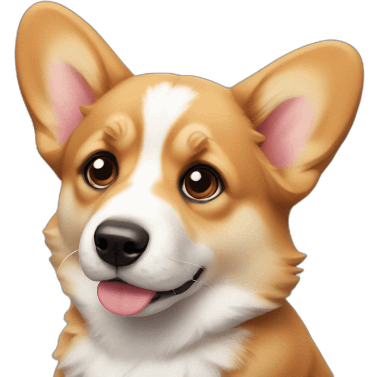 Corgi puppy sad emoji