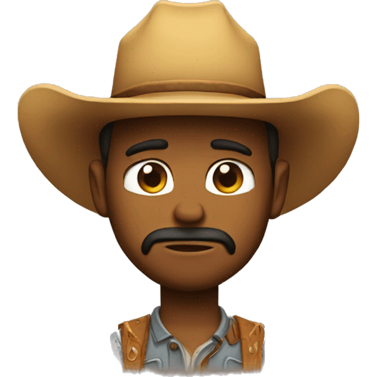 Cowboy sad emoji