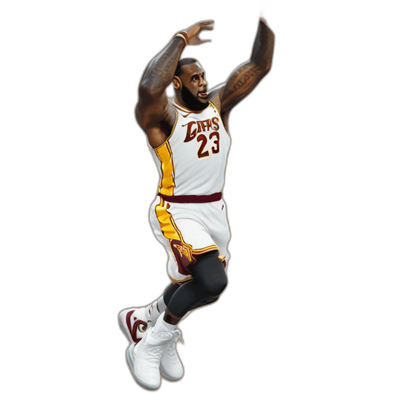 Lebron james dunking emoji