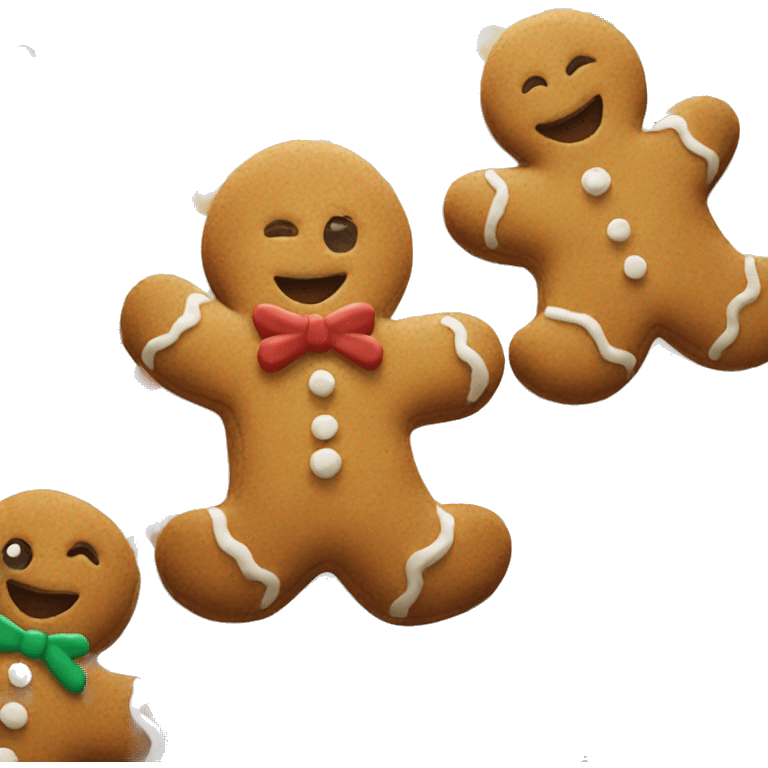 gingerbread man cookie emoji