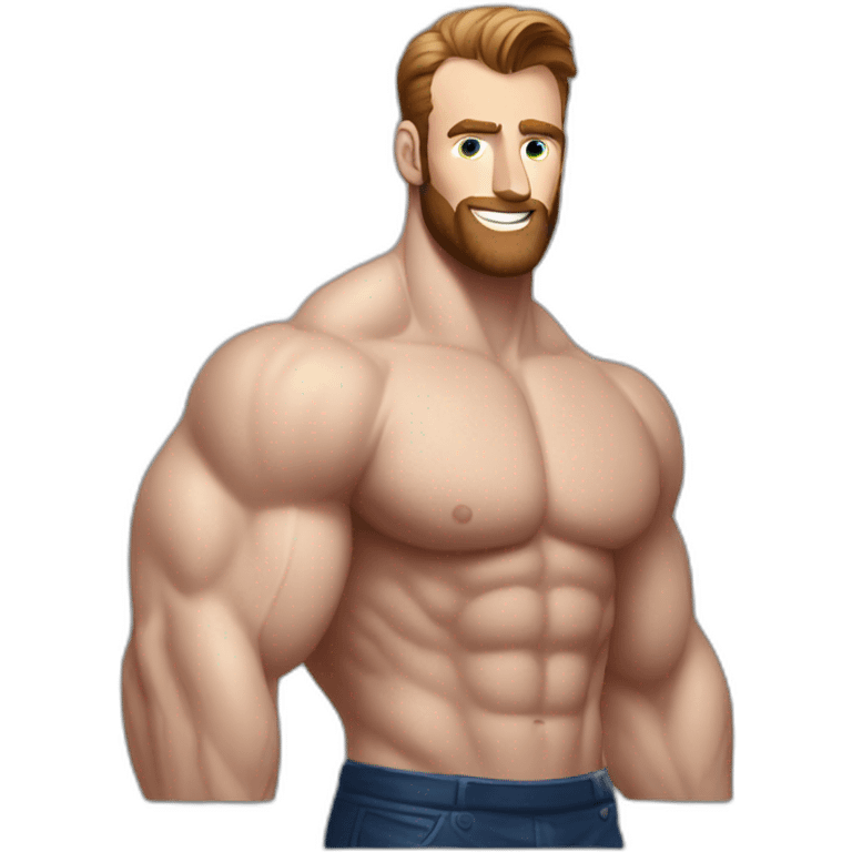 Chris Evans Bodybuilder giant emoji