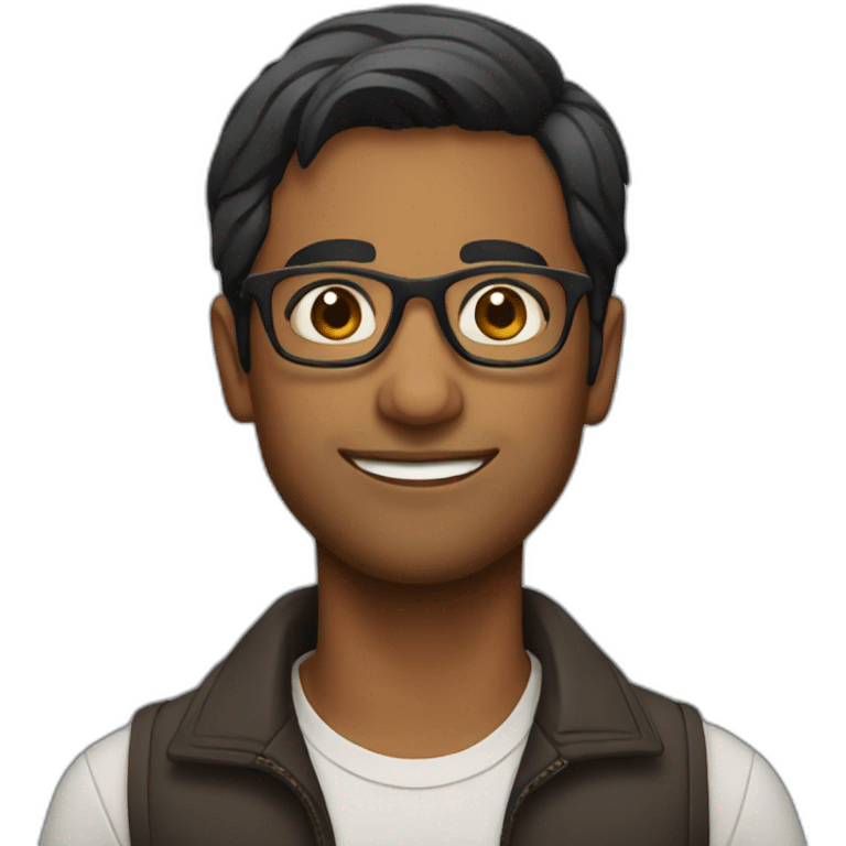 indian male with glasses emoji