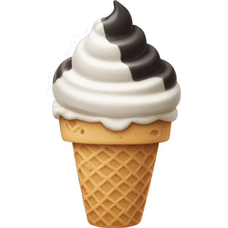 cookies and cream ice cream cone emoji