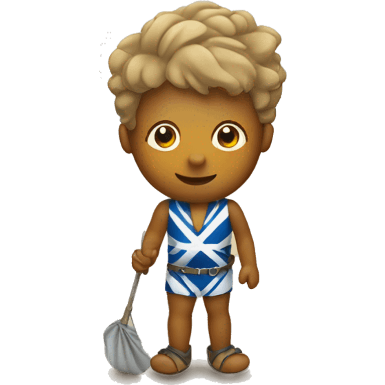 Scotland on beach holiday  emoji