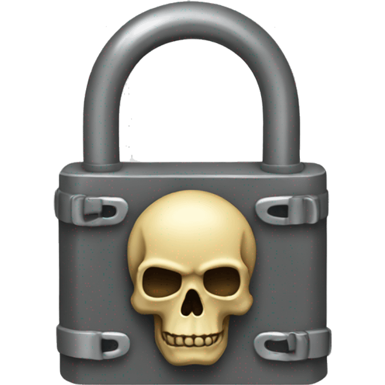 skull lock emoji