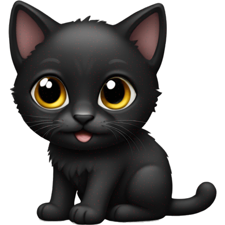 Black kitten emoji