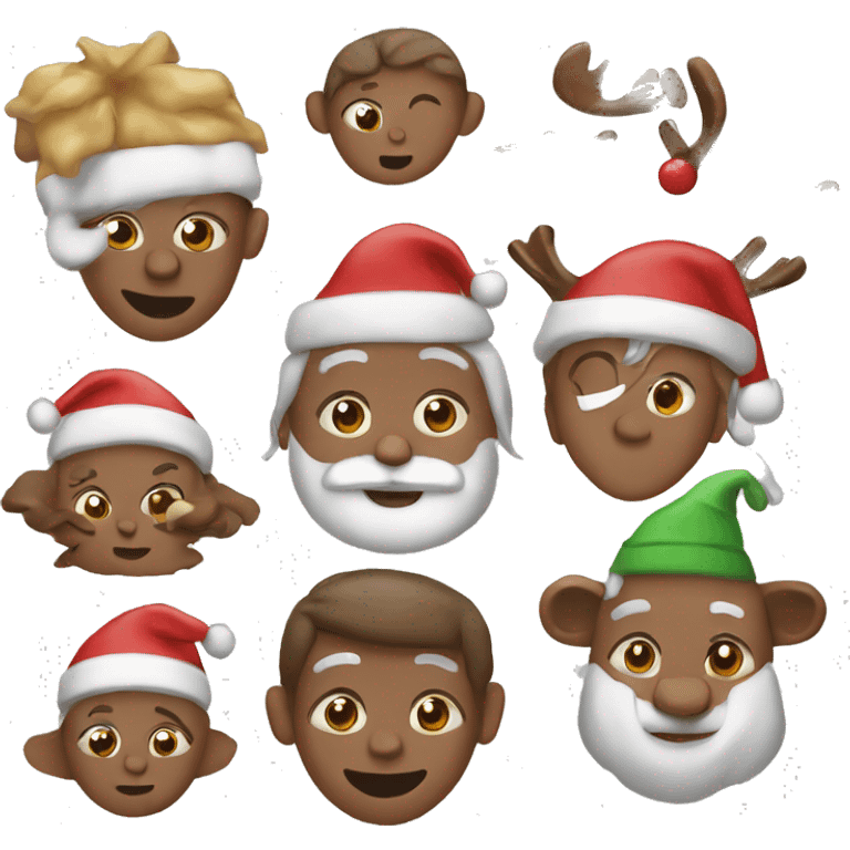 weihnachtsemojis braun emoji