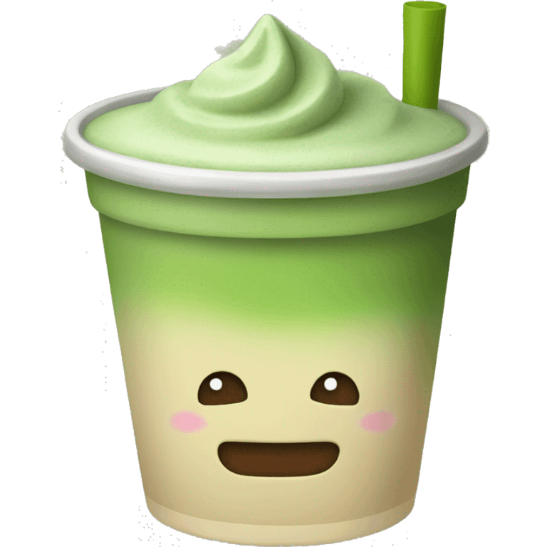 Matcha drink cup  emoji