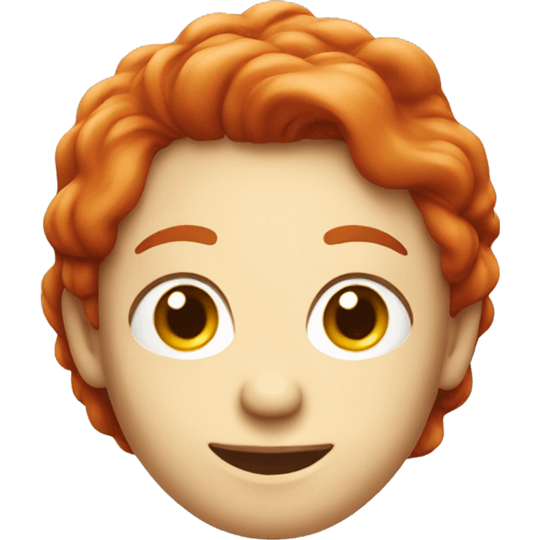 Cooking oil bottle with red hair emoji