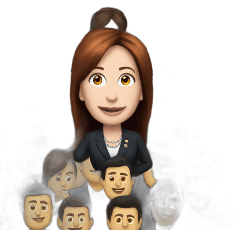 cristina kirchner con la banda presidencial argentina  emoji