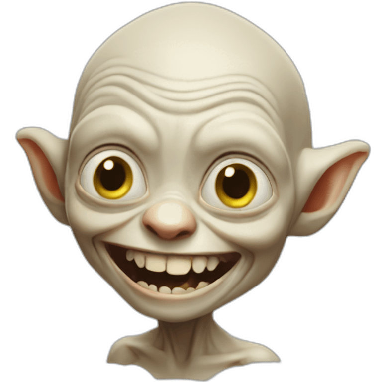 happy gollum emoji