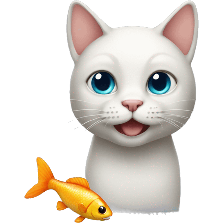 cat with fish emoji