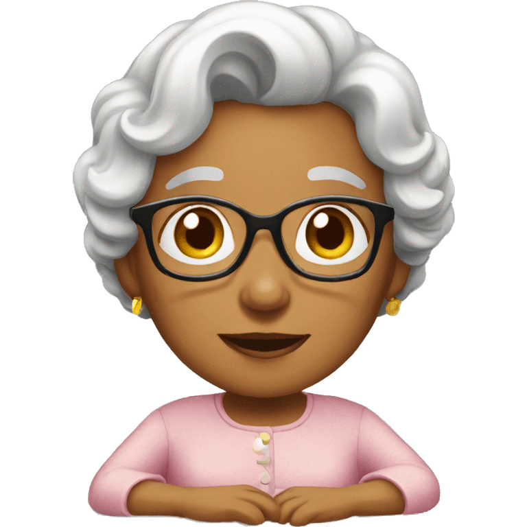 Granny set’s  on the table emoji