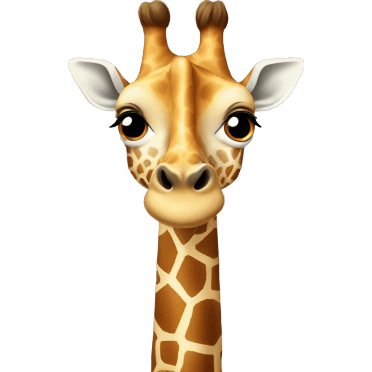 Giraffe with 3 heads emoji