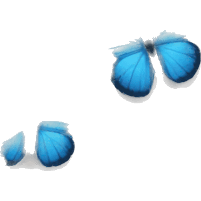 Blue butterfly  emoji