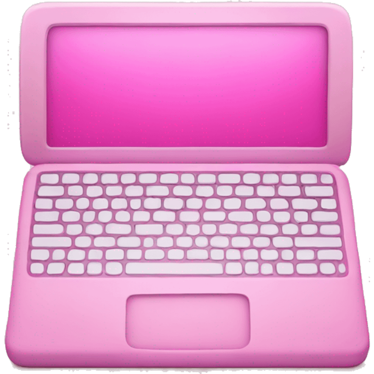 Pink Mac book emoji