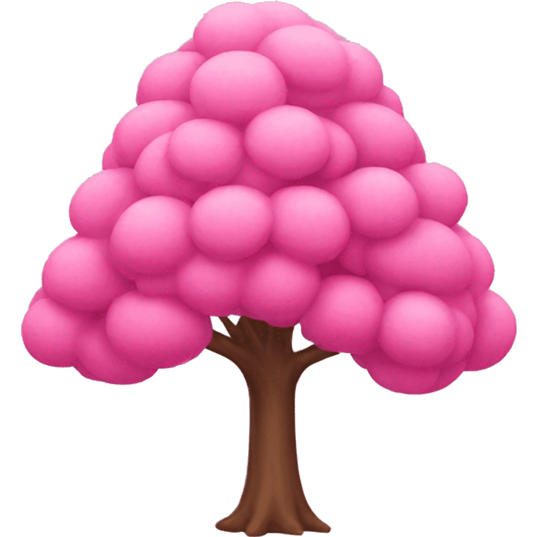 Pink tree emoji