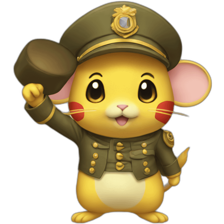 saluting Dedenne emoji