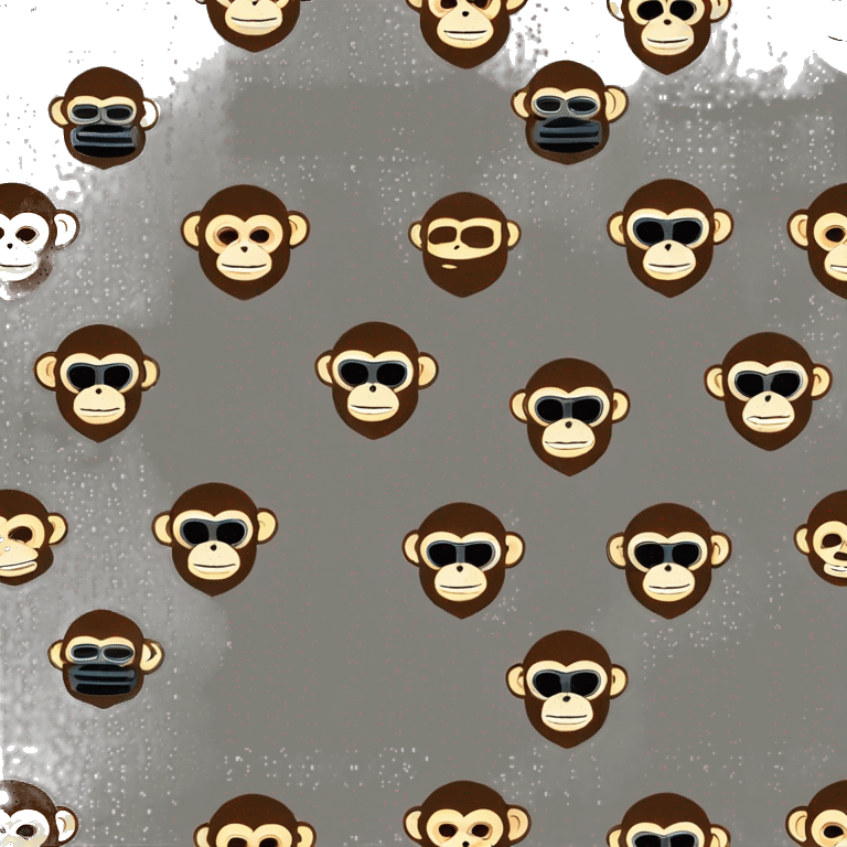 MONKEY WITH A SKI MASK emoji