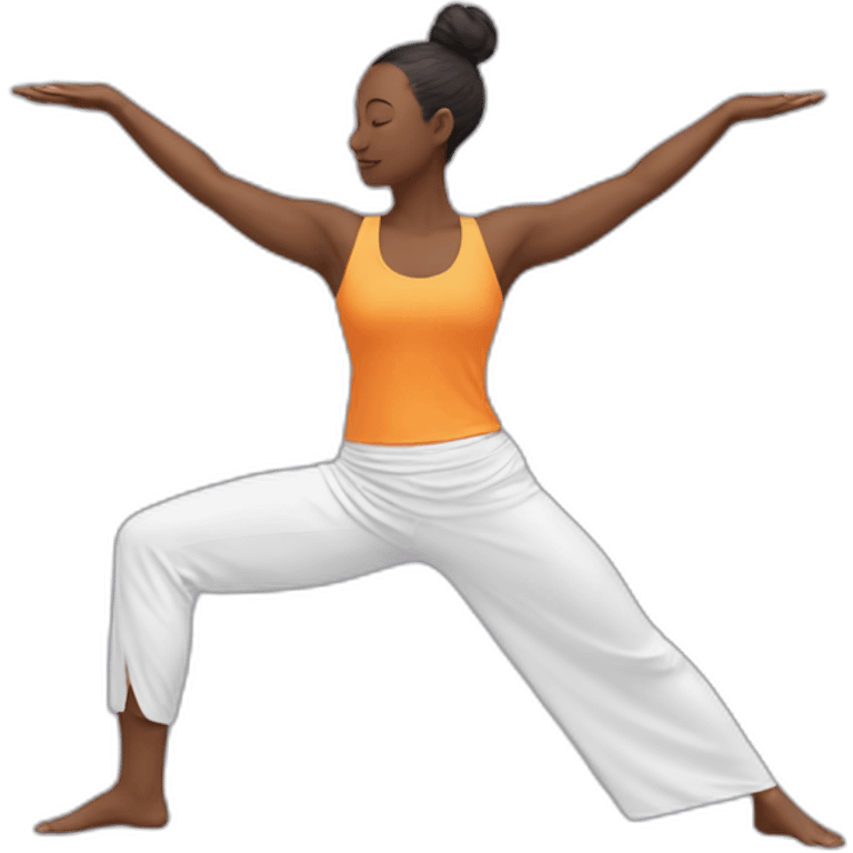 Bird of paradise yoga pose emoji