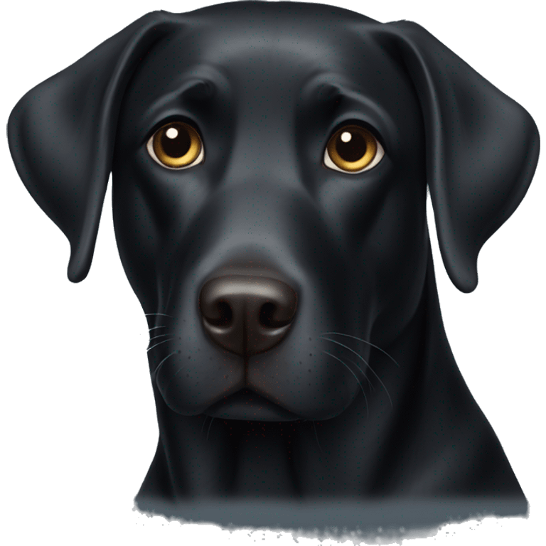 black labrador  emoji