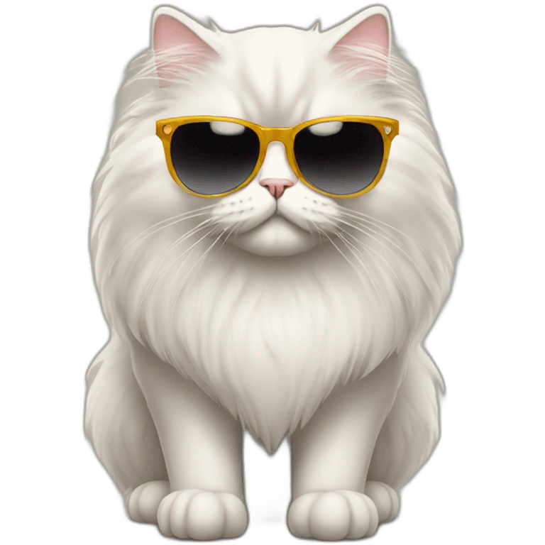 Persian Cat with sunglasses emoji