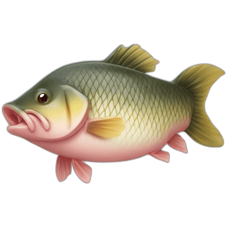 half carp half pig emoji