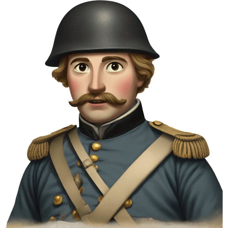 british soldier with gun 19 century emoji