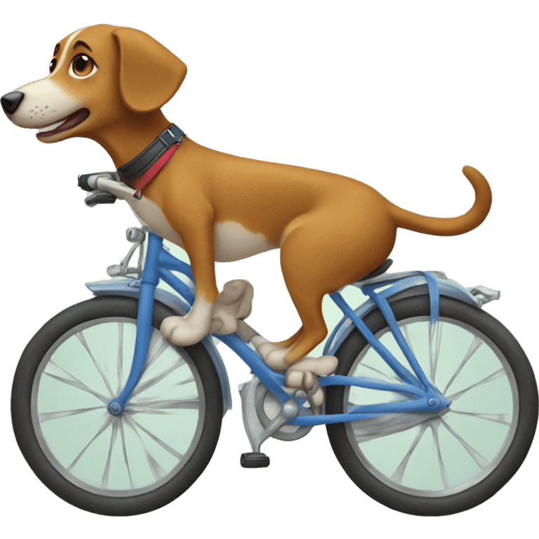 dog on a bike emoji