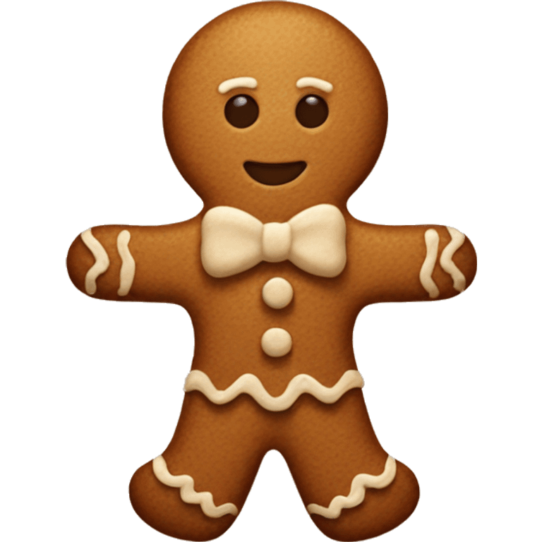 Gingerbread man emoji