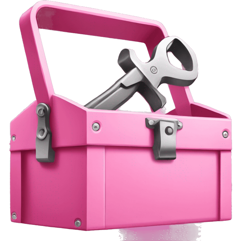 pink tool box emoji