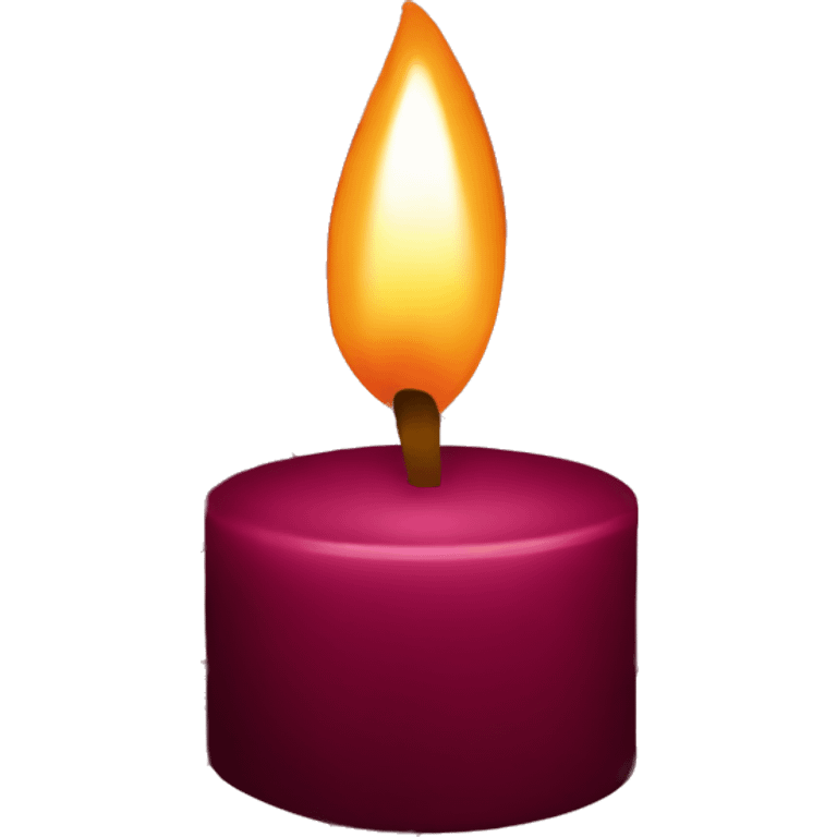 Burgundy candle  emoji