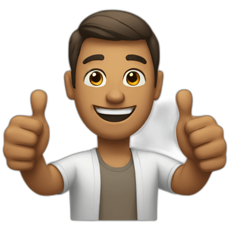 Man with thumbs up  emoji