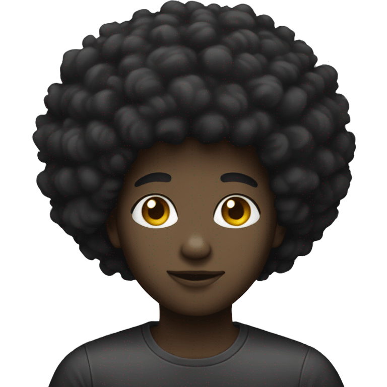 Black Afro emoji