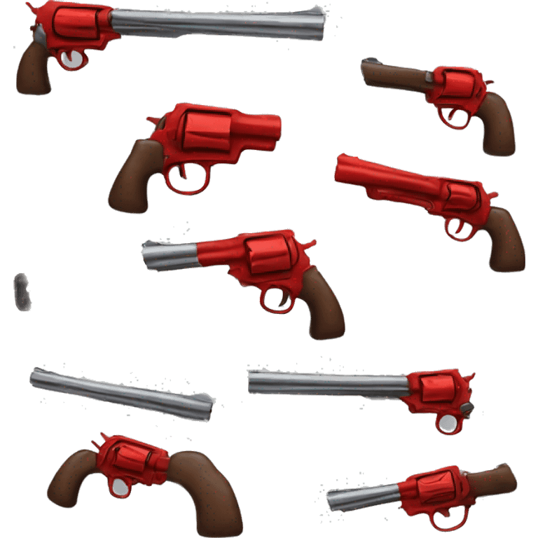 Red revolver  emoji