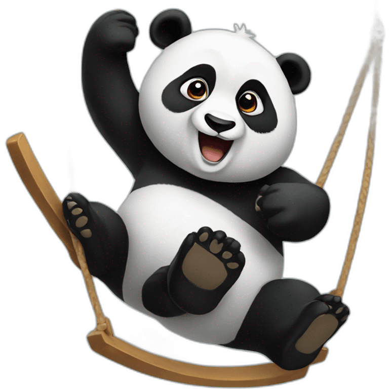 A panda that swings emoji