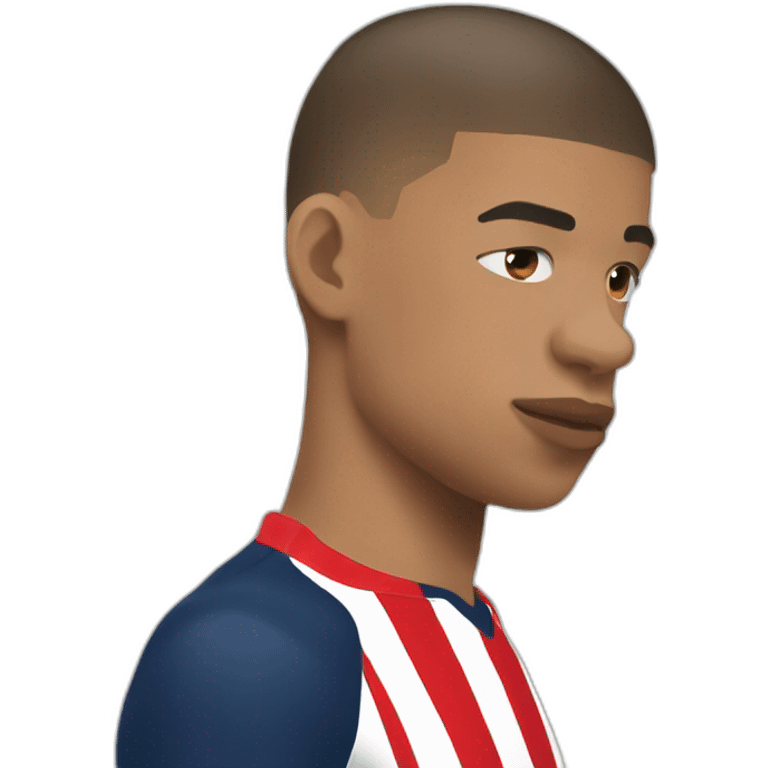 Mbappe head kiss emoji