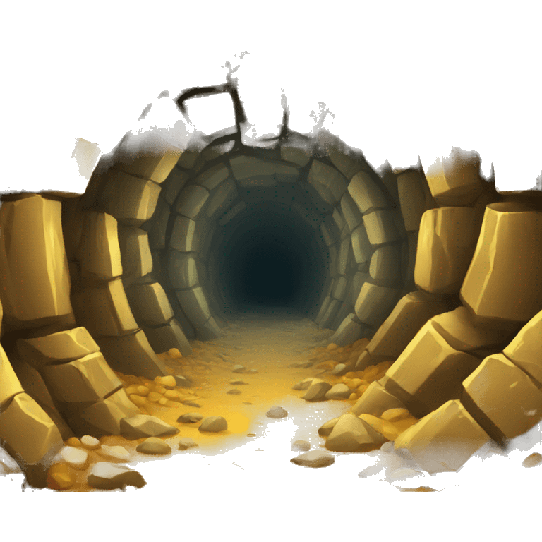 gold mine tunel emoji