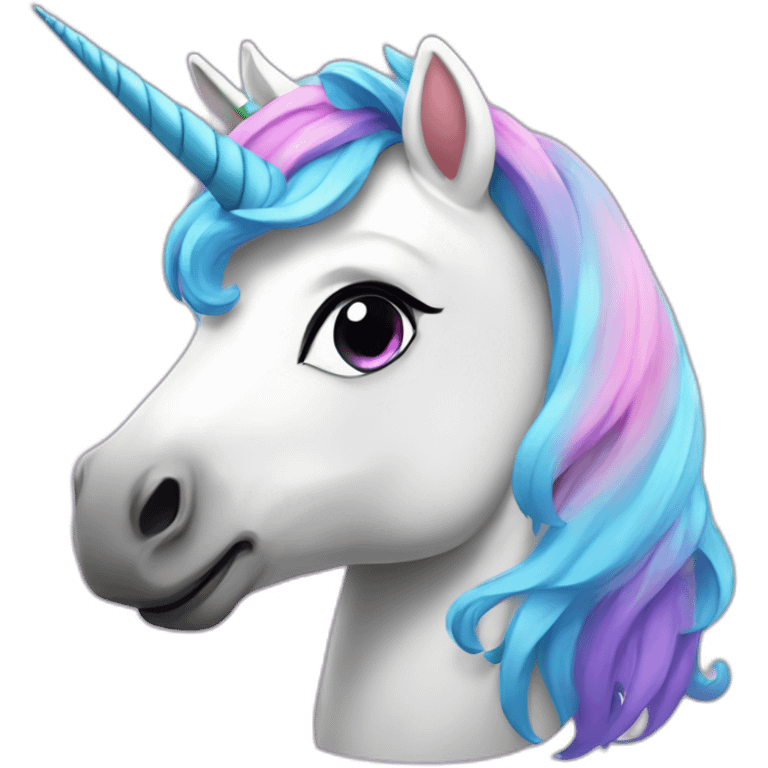 rainbow unicorn party emoji