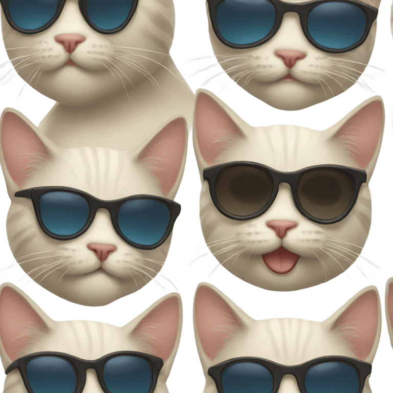 Cat with sunglasses emoji