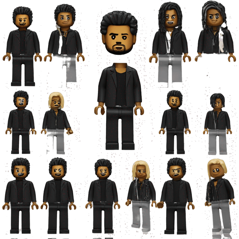 THE WEEKND lego full body emoji