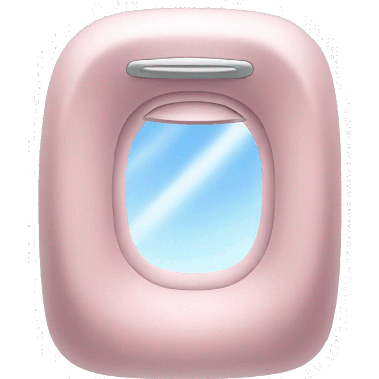 Light pink airplane window  emoji