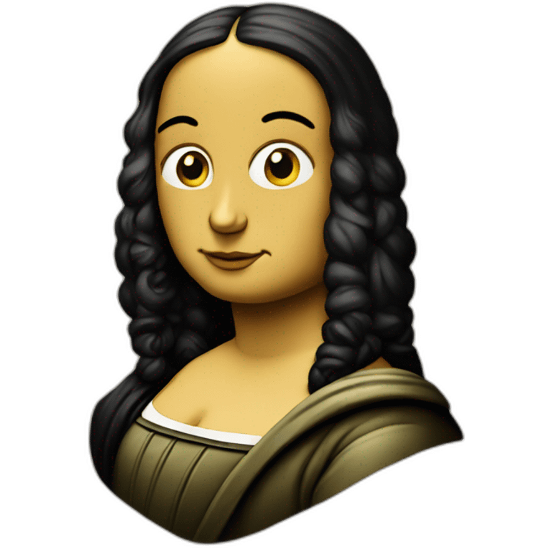 sad mona lisa emoji