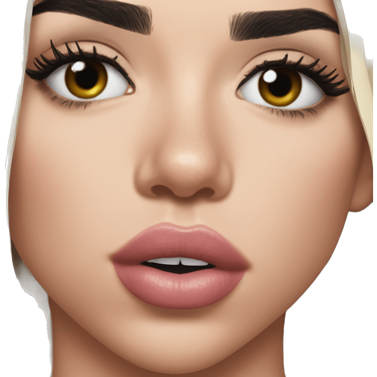 Dua lipa giving me a kissy face emoji