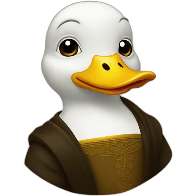 Mona lisa duck emoji