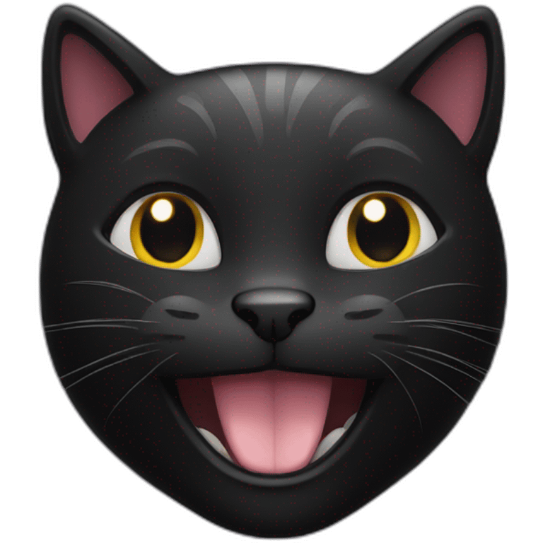 black cat smile emoji