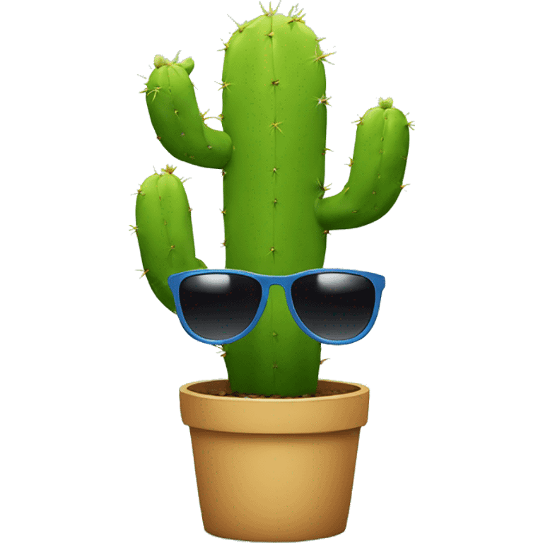 Cactus with sunglasses emoji