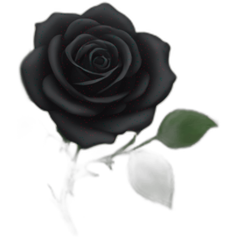 black rose and stars emoji